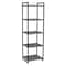 Household Essentials Jamestown 59" 5-Shelf Narrow Bookshelf